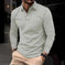 Buckle European And American Men's Daily Casual Polo Collar Long Sleeve Polo Wear - Meifu Market