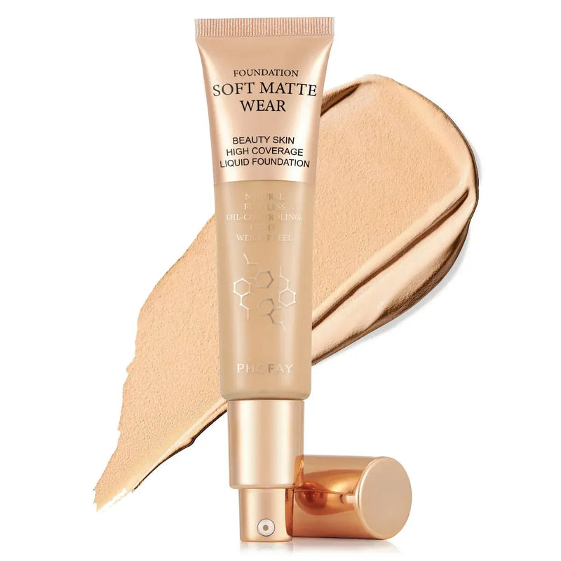 long-lasting matte foundation | waterproof liquid foundation | buildable coverage foundation | ultrasonic cleaning