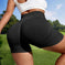 seamless yoga shorts | high waisted workout shorts | athletic gym leggings | energy saving