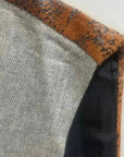 A Simple And Casual British Style Vest In Contrasting Colors For Men Without Straps - back view (pattern: solid, check |...