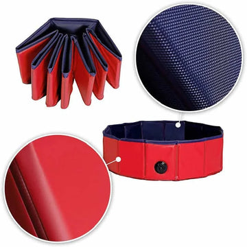 foldable pet pool | portable dog bathtub | outdoor pet cleaning supplies | energy saving
