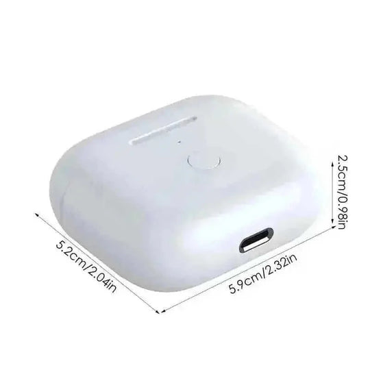 Airpod 3rd Charging Case Wireless Earphone - main view (color: white | pattern: check)