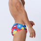 Flower Colorful Printing Swim Briefs Meifu Market