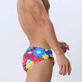 Flower Colorful Printing Swim Briefs Meifu Market
