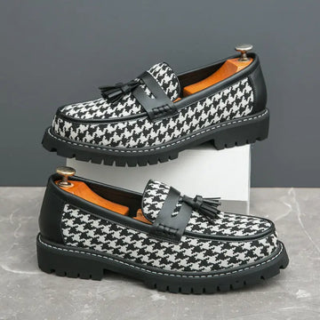 Business Fringed Leather Shoes Men's All-match Slip-on Meifu Market