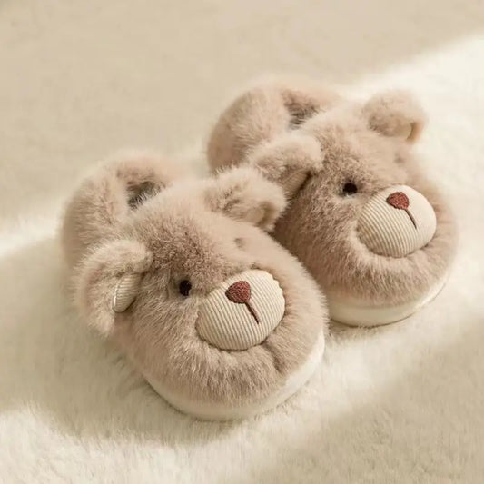 Kids Plush Slippers - Warm Cotton House Shoes with Heel Wrap for Boys & Girls