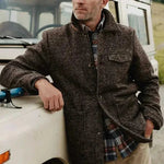 Casual Fashion Polo Collar Woolen Jacket