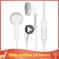 wired earphones with microphone | 35mm audio jack headphones | noise isolating in-ear headphones | energy saving