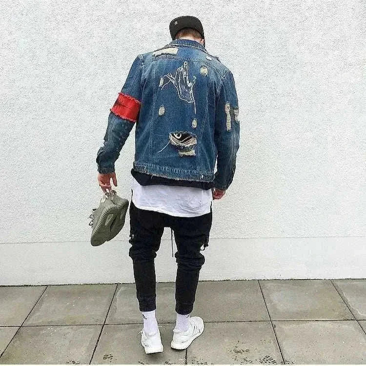 heavyweight denim jacket | embroidered denim jacket | custom embroidery jacket | ultrasonic cleaning