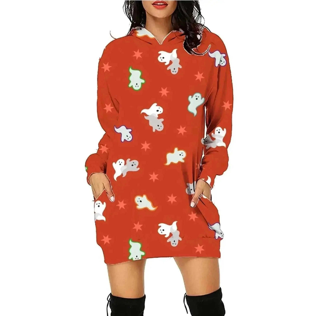 halloween hoodie with pockets | oversized long sleeve sweatshirt | fleece lined cozy sweater | ultrasonic cleaning