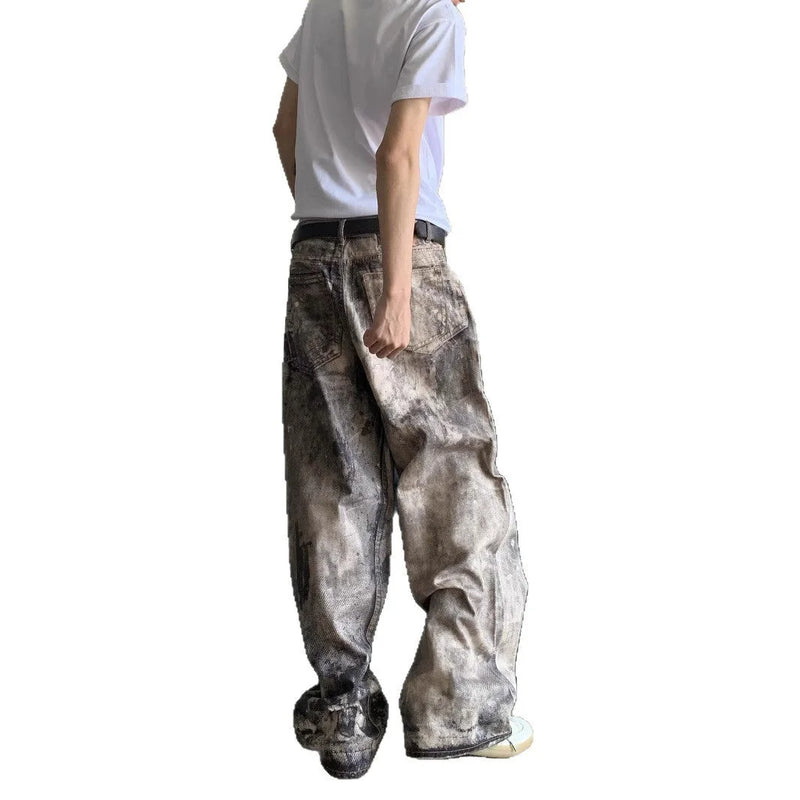 d digital camouflage print | durable cotton denim fabric | elastic waistband trousers | energy saving