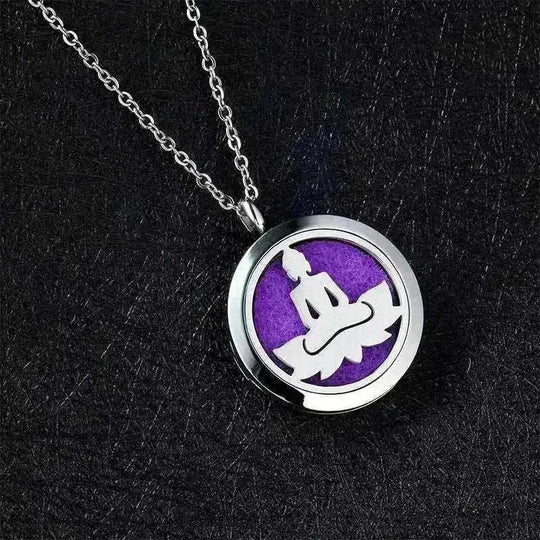 Buddha Aromatherapy Diffuser Necklace - Essential Oil Locket - Meifu Market
