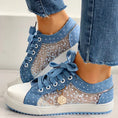 Floral Embroidered Polka Dot Print Sneakers Meifu Market