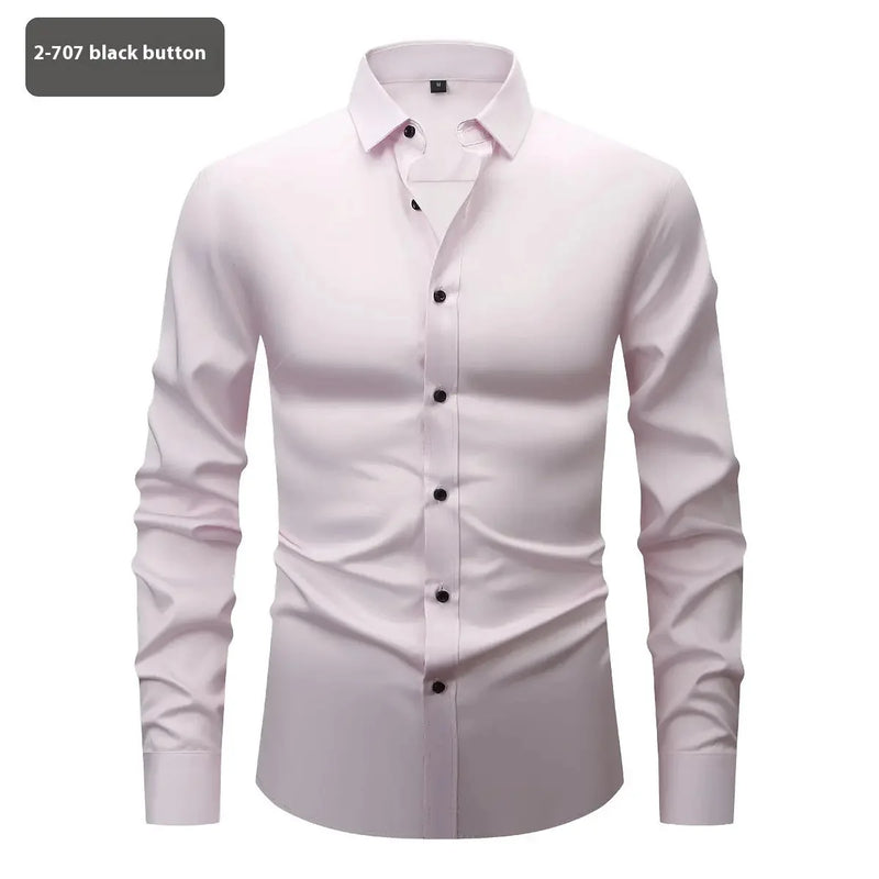 four-way stretch fabric | moisture-wicking long sleeve shirt | slim fit stretch shirt | ultrasonic cleaning