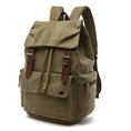 waterproof canvas backpack | 15-inch laptop compartment | vintage travel backpack | ultrasonic cleaning