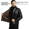 mens fur lined leather coat | genuine leather coat with velvet | heavy duty winter coat | ultrasonic cleaning