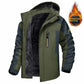 waterproof fleece lining | mid-length winter coat | outdoor hiking jacket | energy saving