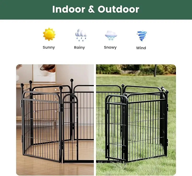 Gardner Pet Dog Fence Indoor And Outdoor Small And Medium Dog Foldable With Gravity Automatic Lock Pet Activity Fence Meifu Market