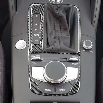 carbon fiber gear shift panel | aluminum alloy construction | oem fit replacement | energy saving