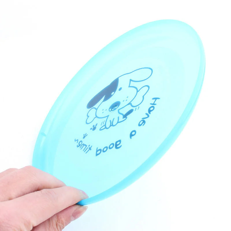 durable silicone material | chew-resistant flying disc | interactive pet toy | energy saving