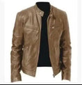 genuine pu leather jacket | slim fit leather coat | waterproof faux leather jacket | energy saving