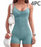 high-waisted yoga romper | moisture-wicking sportswear | seamless workout jumpsuit | ultrasonic cleaning