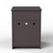 Wooden Pet House Cat Litter Box Enclosure With Drawer & Side Table Meifu Market