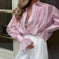 Ins French Lantern Sleeve Shirt Fashion Button Lapel Long Sleeved Tops Casual Women's Clothing Meifu Market