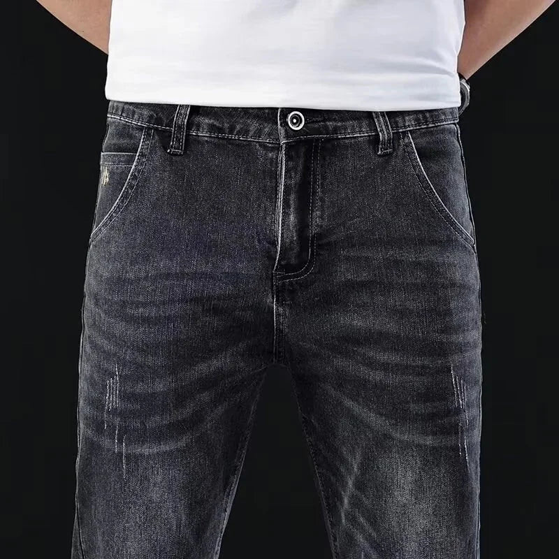 stretch denim jeans for men | lightweight summer jeans | breathable thin jeans | energy saving