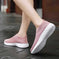 stretch mesh slip-on shoes | breathable knit flats | soft sole walking shoes | energy saving