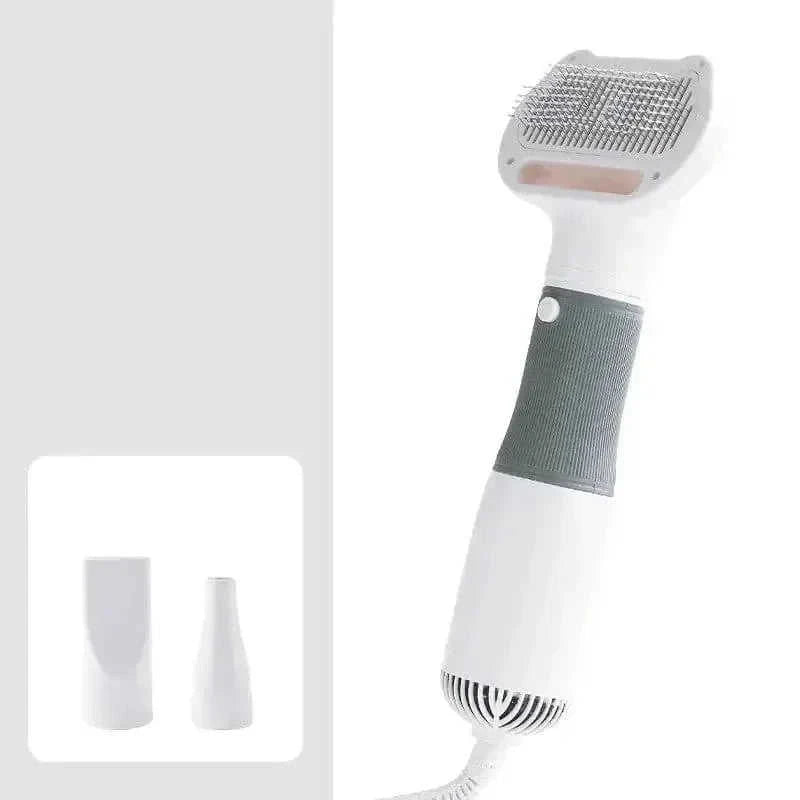 w high-power motor | dual voltage pet dryer | 2-in-1 grooming comb | ultrasonic cleaning