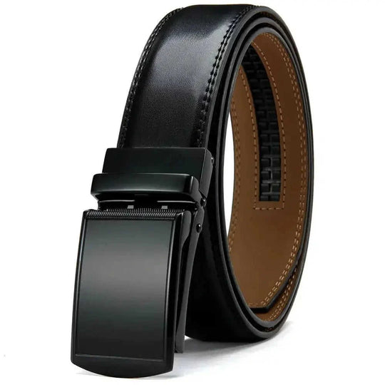genuine leather belt for men | double-sided reversible belt | alloy grain buckle | energy saving