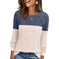 brushed cotton long sleeve top | round neck striped shirt | casual office wear | ultrasonic cleaning