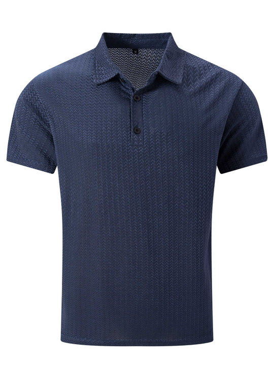 Ice Silk Polo – Men's Moisture-Wicking Side-Slit Sport Shirt
