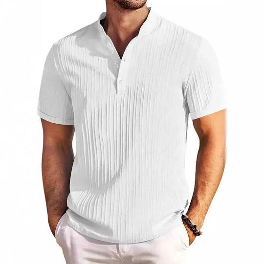 stretch-cotton polo shirt | breathable fabric short sleeve | moisture-wicking mens t-shirt | ultrasonic cleaning
