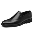 Men's Slip-on Casual Leather Shoes Low-top Business Formal Wear Meifu Market