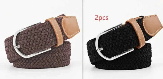 stretch canvas belt for women | adjustable waistband pants | casual student trousers | ultrasonic cleaning