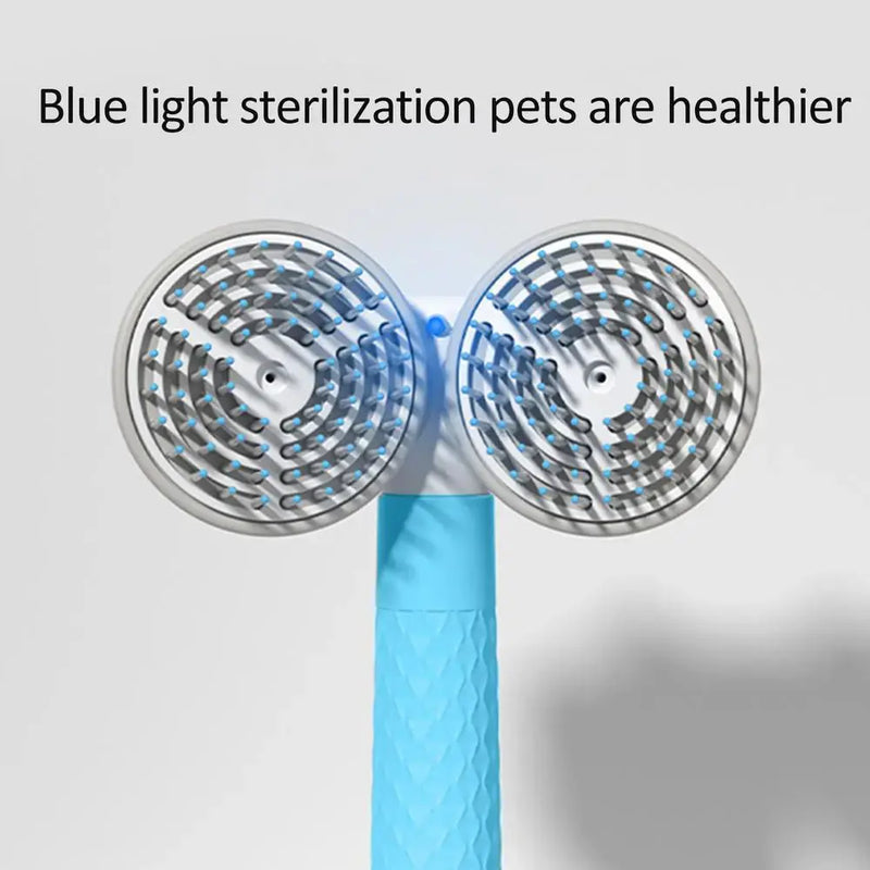 Pet Cat Brush Dog Slicker Brush Double-headed Negative Ion One-button Self Cleaning Dog Cat Hair Removal Pets Products Meifu Market