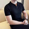 lightweight cotton polo shirt | breathable summer knitwear | office casual wear | energy saving
