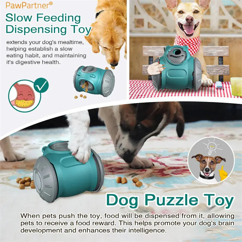 Dog Tumbler Toys Increases Pet IQ Interactive Slow Feeder For Small Medium Dogs Cat Training Balance Car Feeder Pet Toy Pet Products Meifu Market