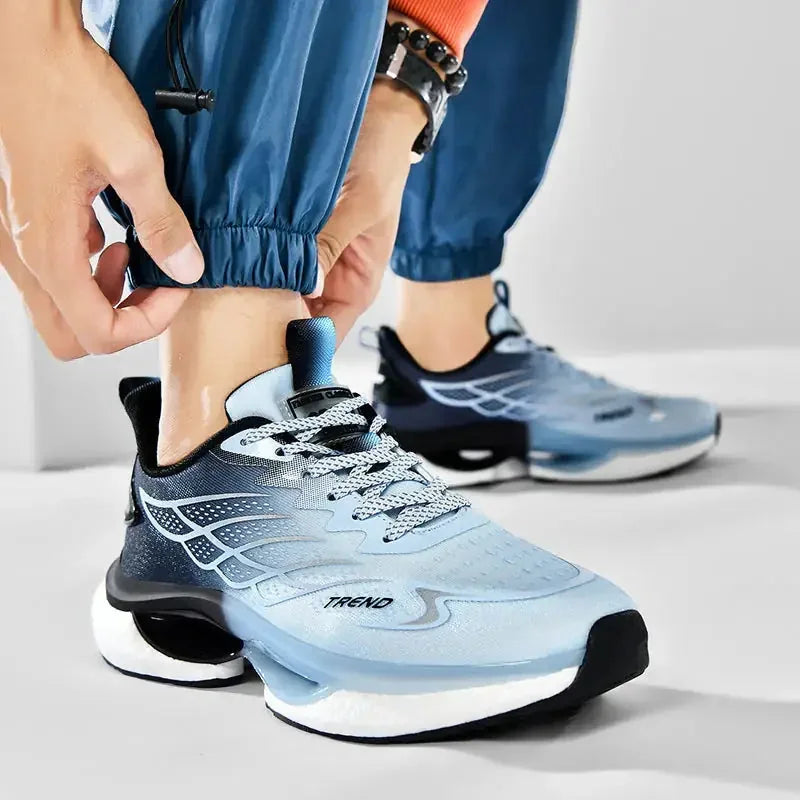 ultra-lightweight running shoes | breathable mesh upper | shock-absorbing sole | ultrasonic cleaning