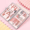pedicure tool set for home use | heavy duty cuticle nippers | free shipping nail grooming kit | ultrasonic cleaning