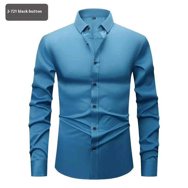 four-way stretch fabric | moisture-wicking long sleeve shirt | slim fit stretch shirt | ultrasonic cleaning