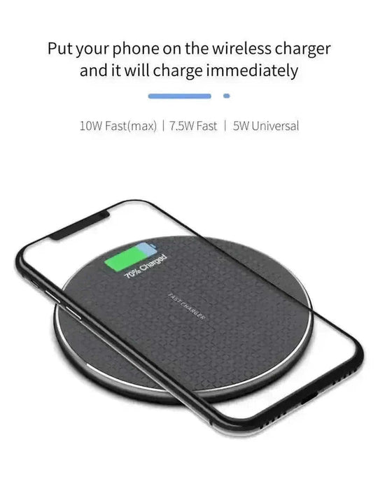 qi-compatible wireless charger | 10w fast charging pad | rugged phone charger | ultrasonic cleaning