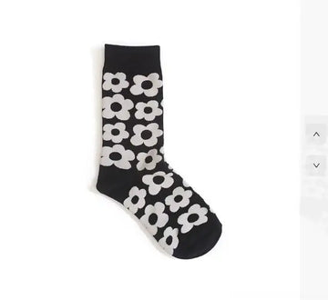 Cute cartoon flower socks cotton girl in stockings