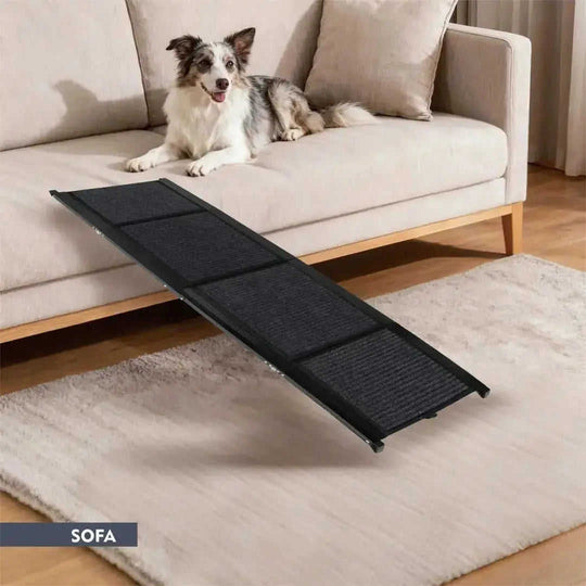 Dog Ramp For Car 65x17 Large Folding Pet Stair Ramps For Truck, SUV, With Non-Slip Surface, Up To 250LBS, Outdoor Dog Car ...