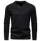 Mens V Neck Slim Fit Base Layer Shirt Khaki - back view