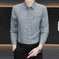 striped slim fit shirt | cotton blend fabric | long sleeve casual shirt | energy saving