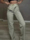 high-waisted denim jeans | double layer denim pants | stretchy mom jeans for women | ultrasonic cleaning