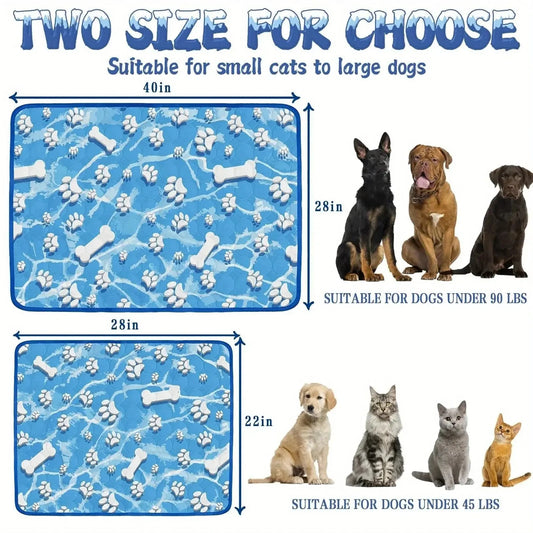 Dog Pillow, Dog Cooling Mat, Cooling Mat For Dogs Cats, Dog Cooling Pads, Summer Pet Dog Self Cooling Mat Ice Silk Washable For Dog Beds, Kennels, Crates And Car Seats